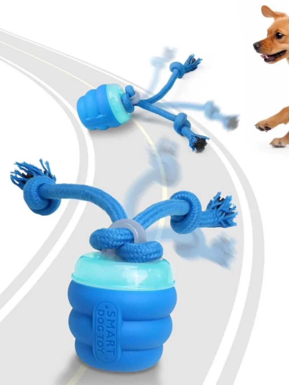 Interactive Dog Toys with Motion Activated Squeaky Dog Toy Active Rolling Ball